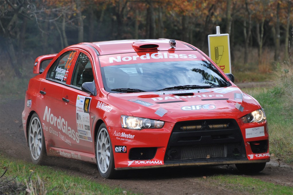 Steen Andersen og Iben Louring blev generelle vindere af Danboring Rally.